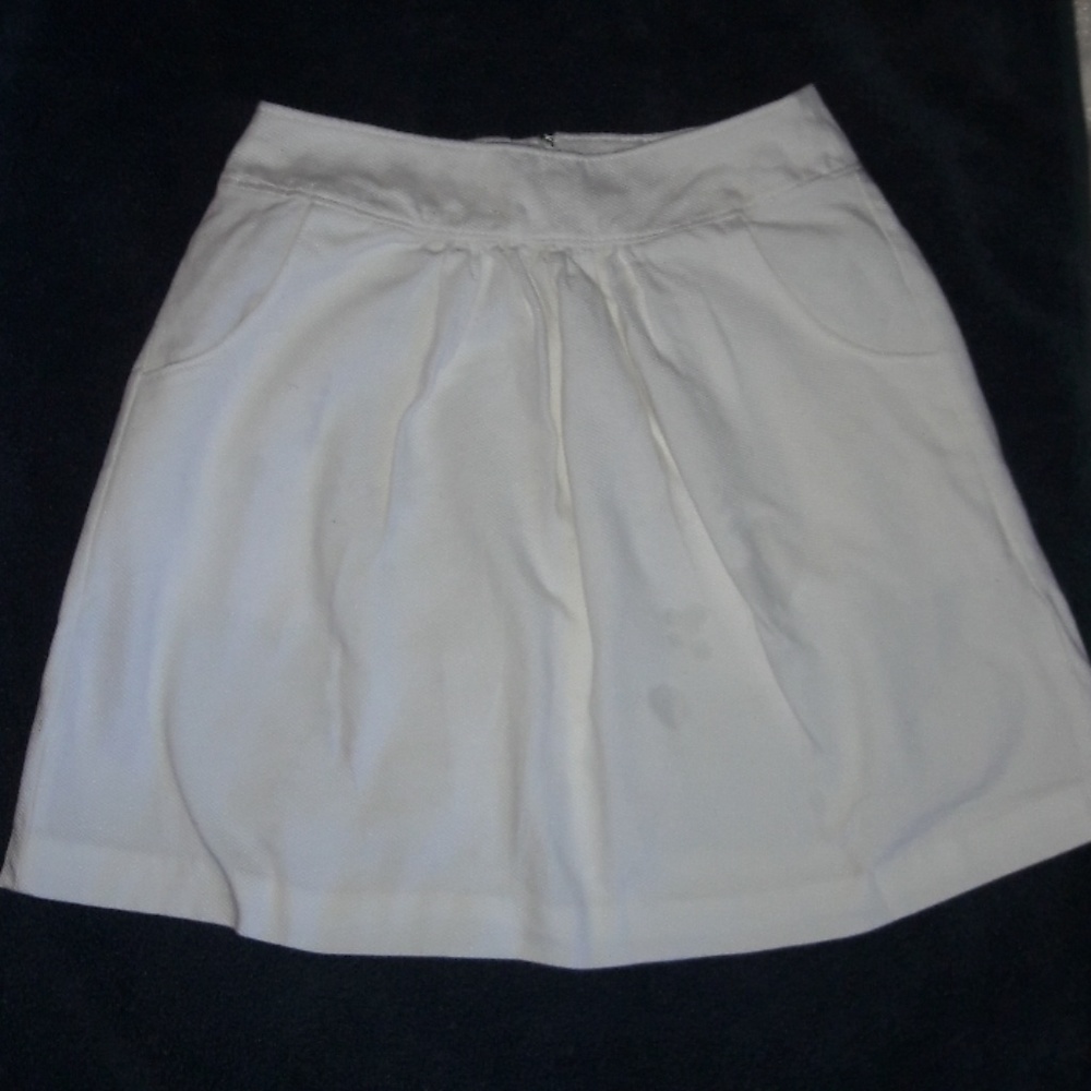 Women's White Mini Skirt